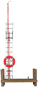 Komplett livredningsstasjon - 3,5 meter redningsstige - Sommerbutikken.no